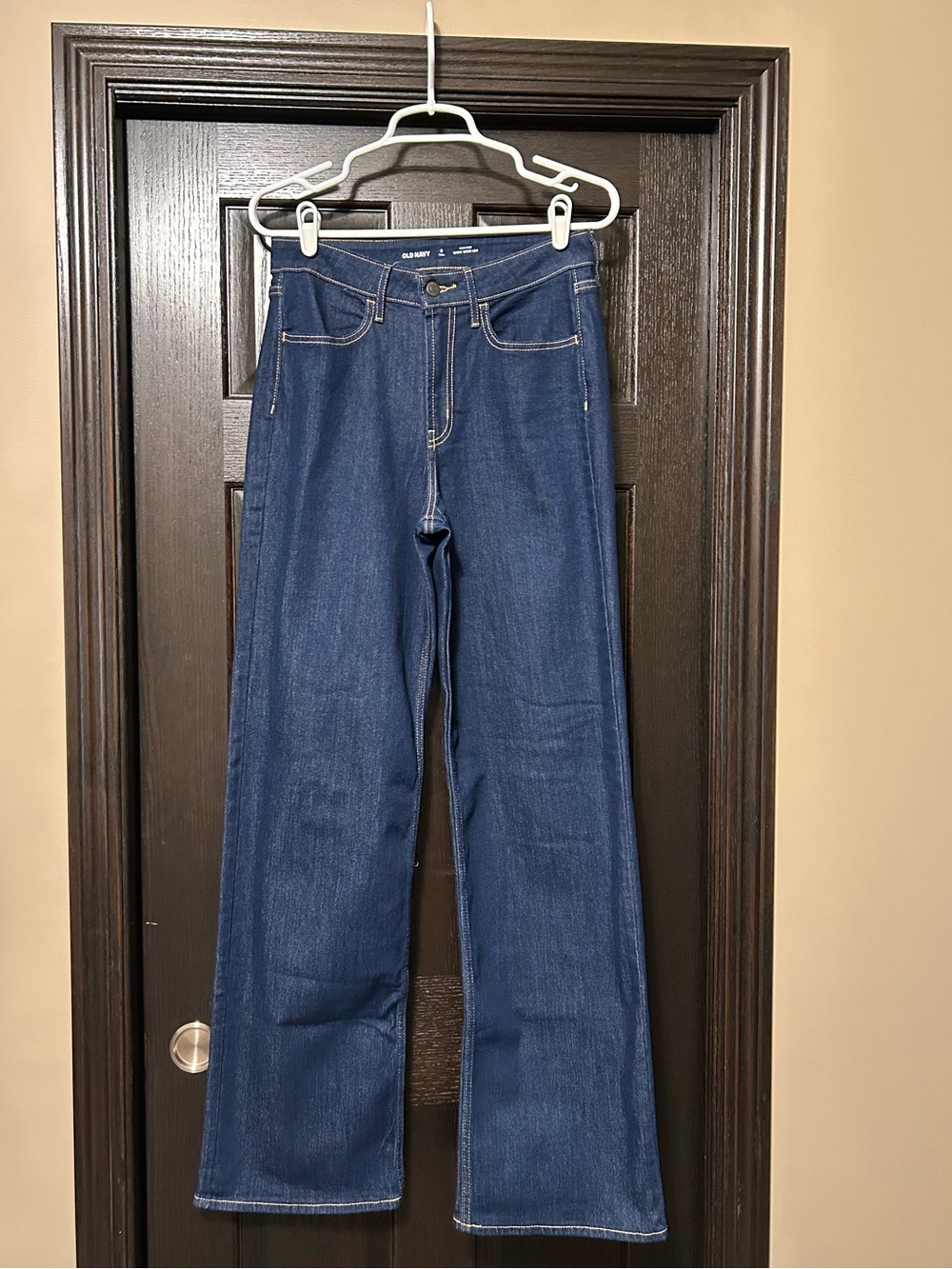 Old Navy Classic High-Rise Wide-Leg Women's Jeans - Dark Blue